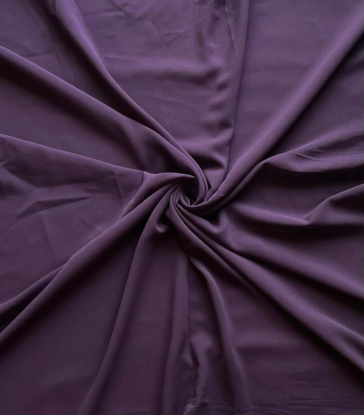Plain Georgette - Matte Purple