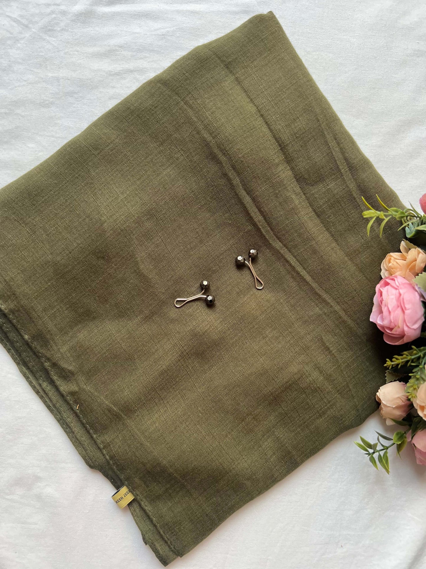 Turkish Lawn Hijab - Olive Green
