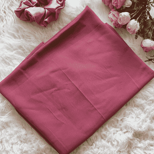Plain Georgette - Dark Pink