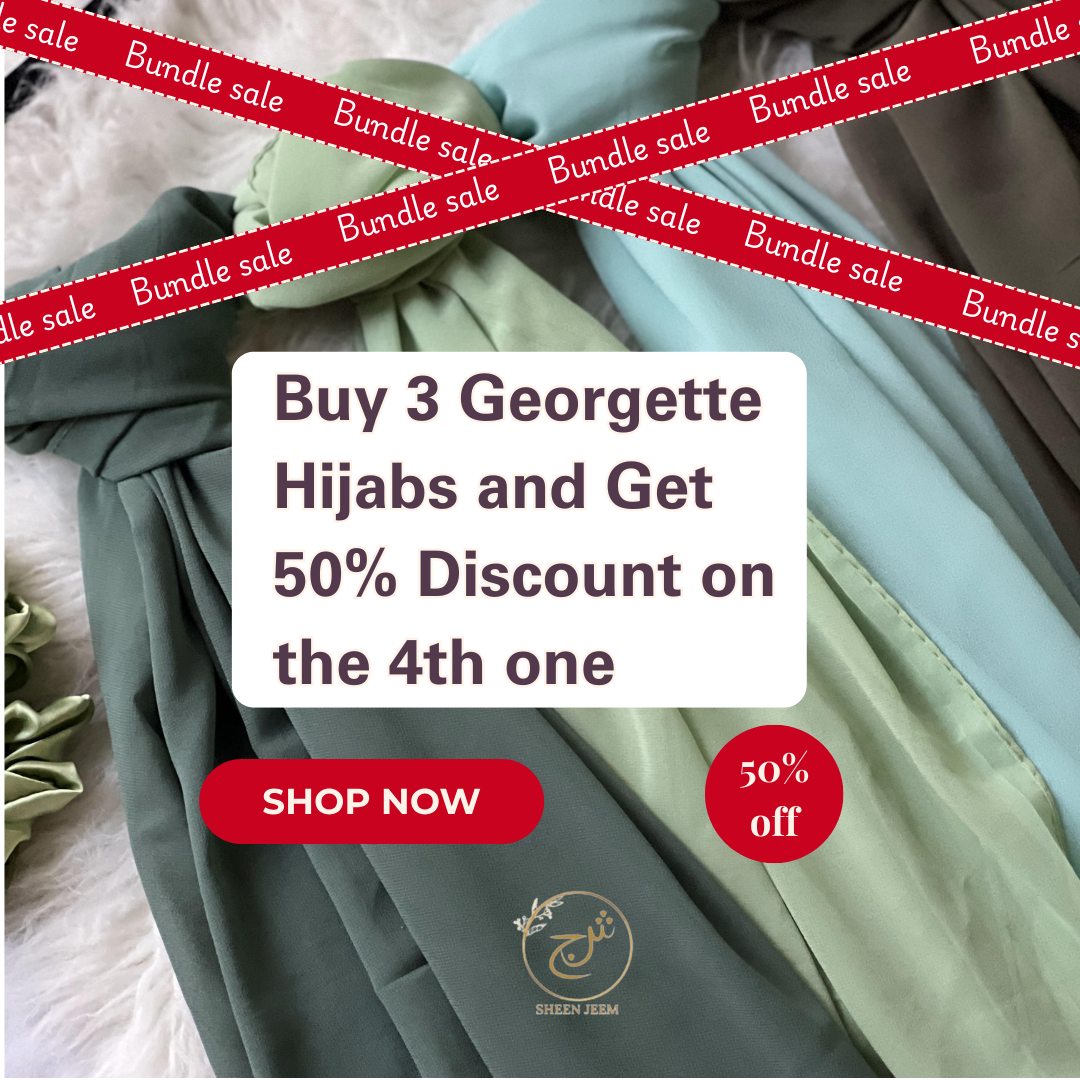 Buy 3 Georgette Hijabs get 50% off on 4th