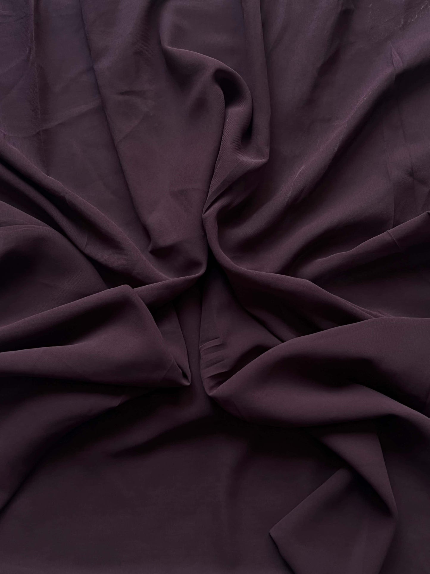 Plain Georgette - Dark Burgunday