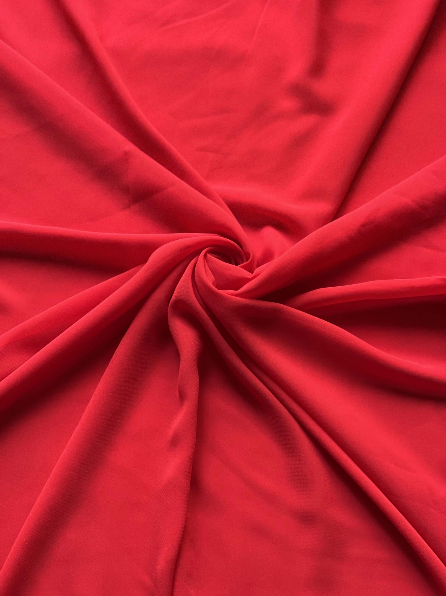 Plain Georgette - Bright Red