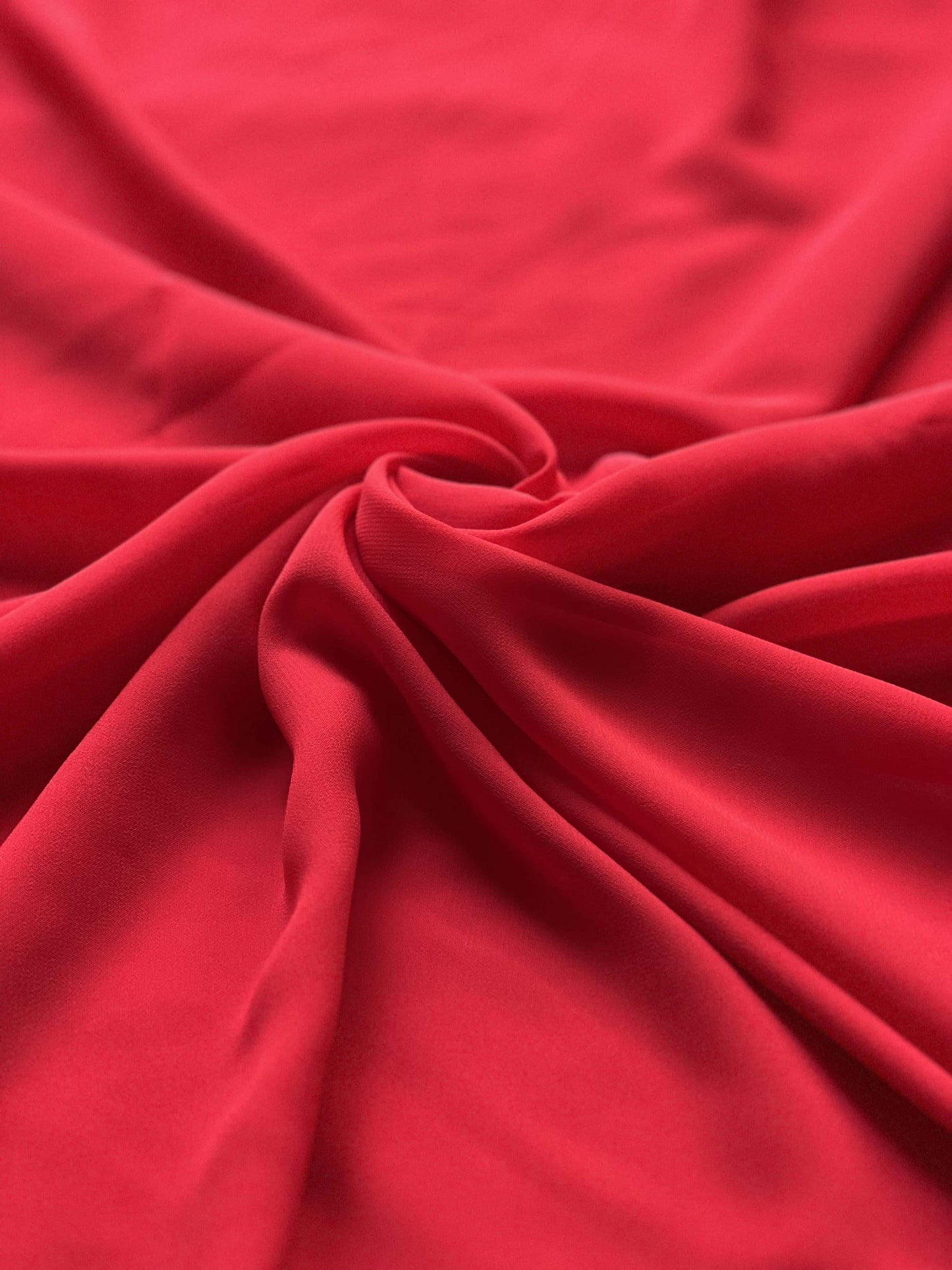 Plain Georgette - Bright Red