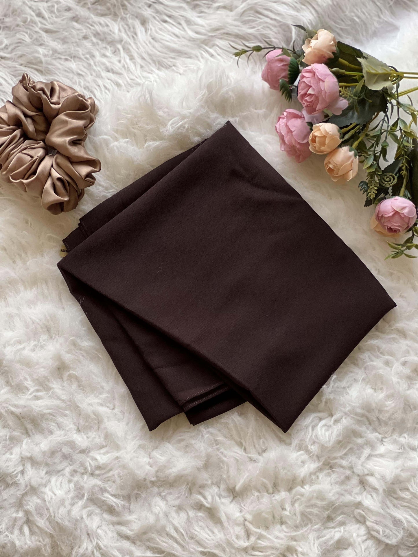 Plain Georgette - Espresso Brown