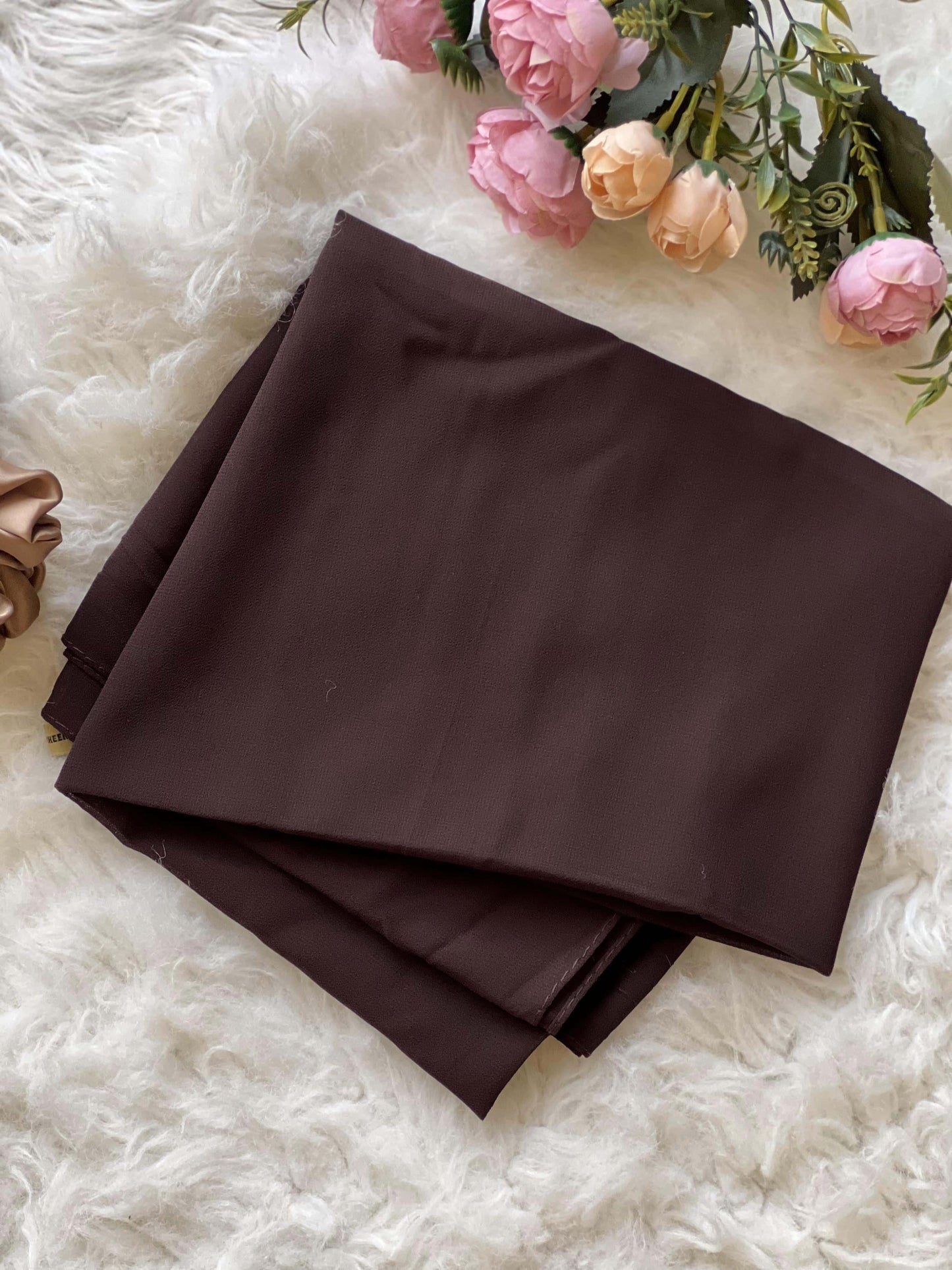 Plain Georgette - Espresso Brown