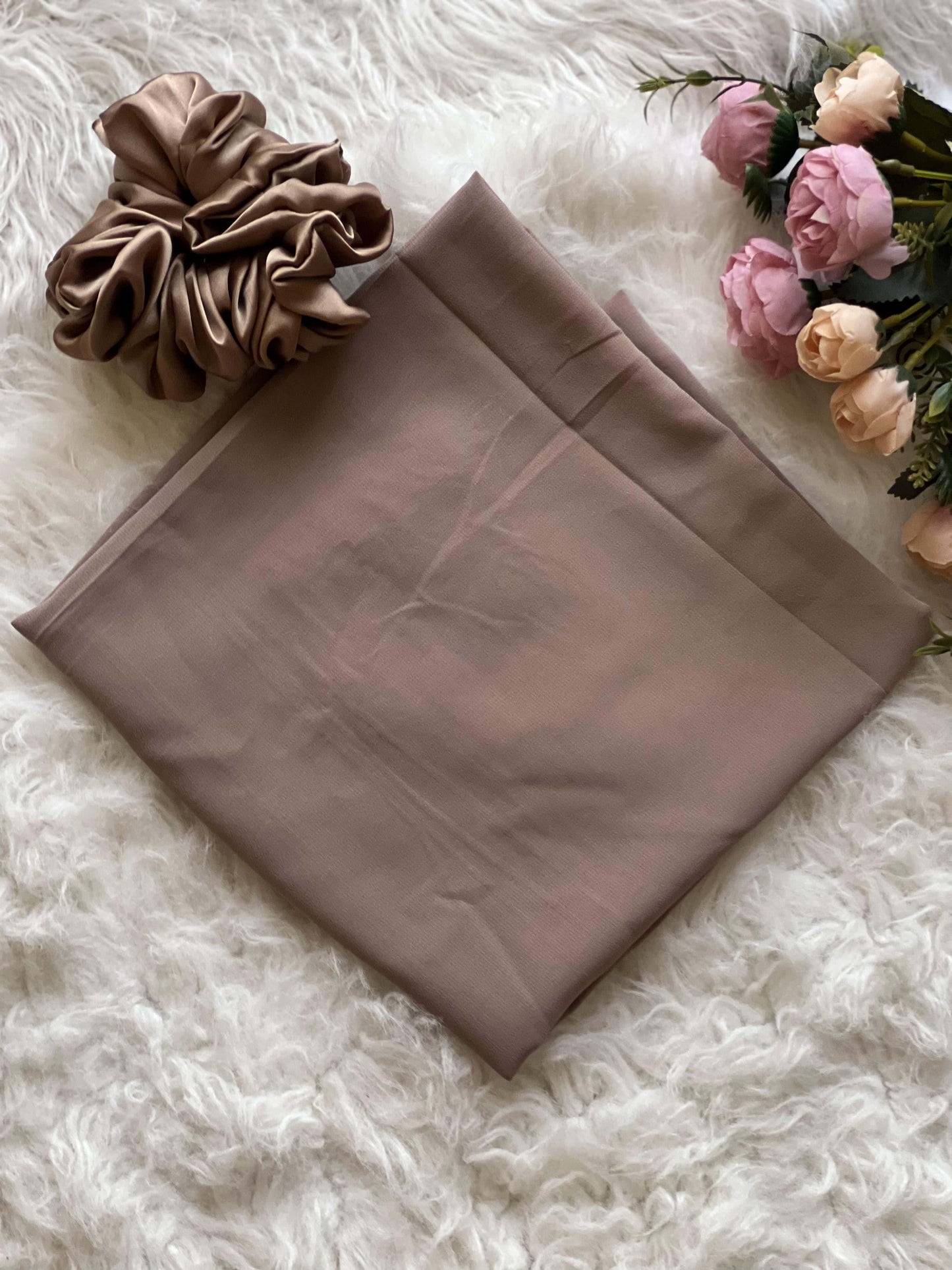 Plain Georgette - Light Brown