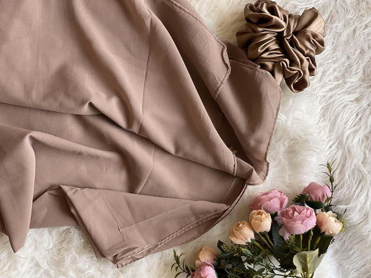 Plain Georgette - Light Brown
