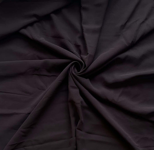 Plain Georgette - Espresso Brown