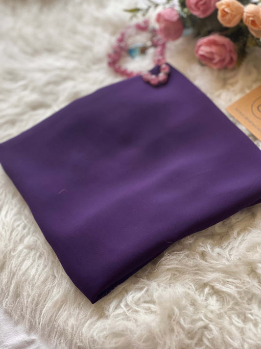 Plain Georgette - Purple