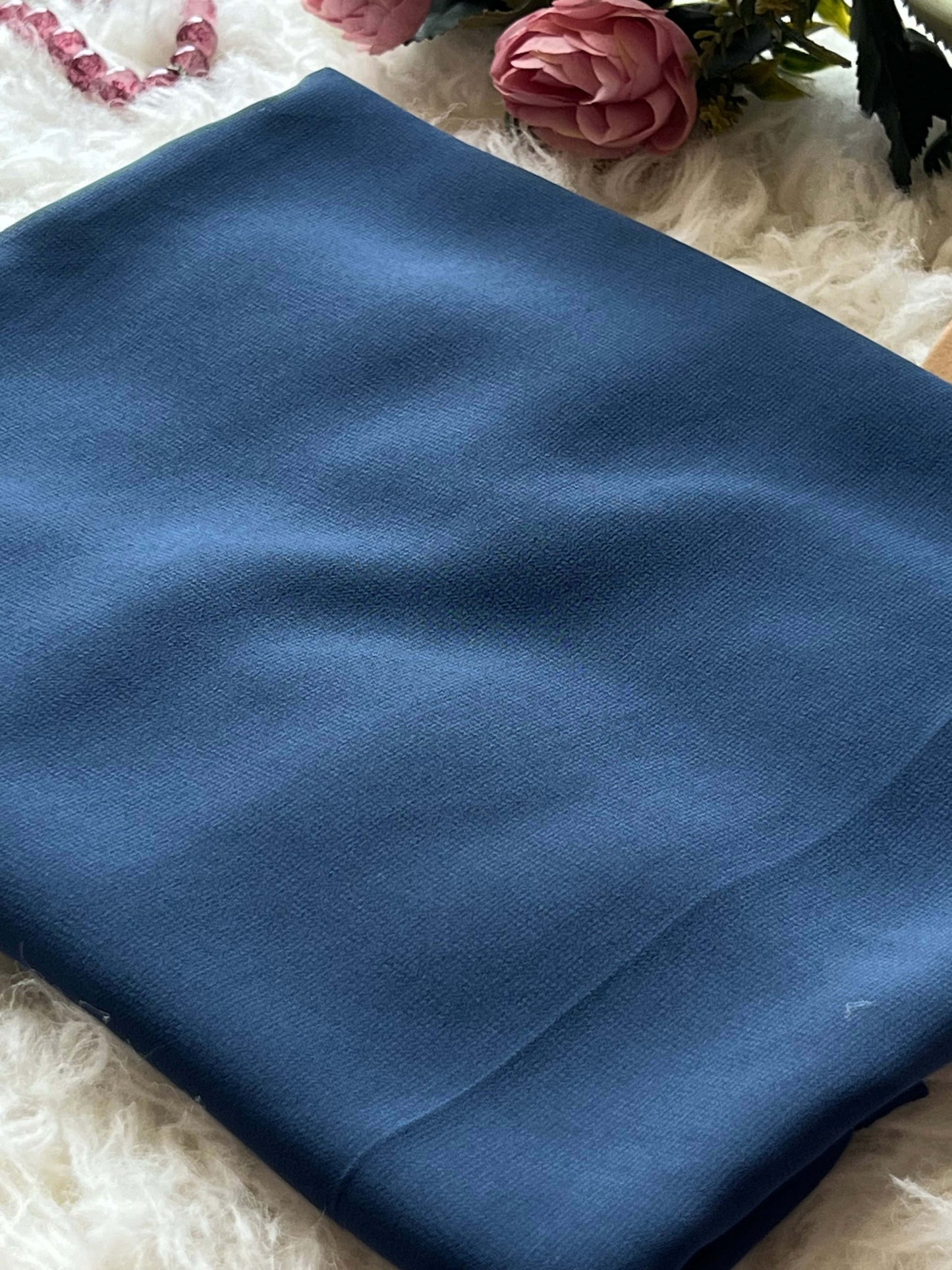 Plain Georgette - Purssian Blue