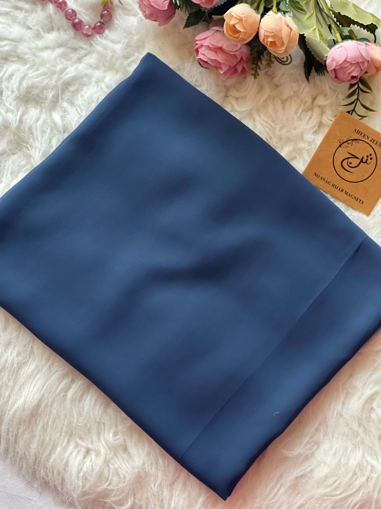 Plain Georgette - Purssian Blue