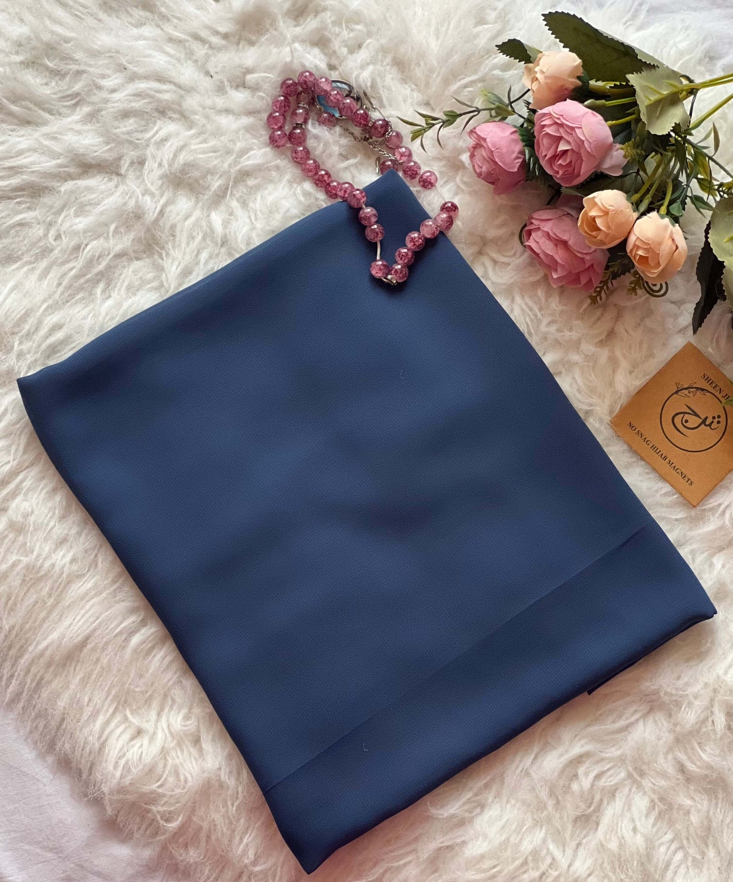 Plain Georgette - Purssian Blue