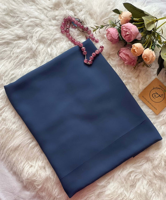 Plain Georgette - Purssian Blue