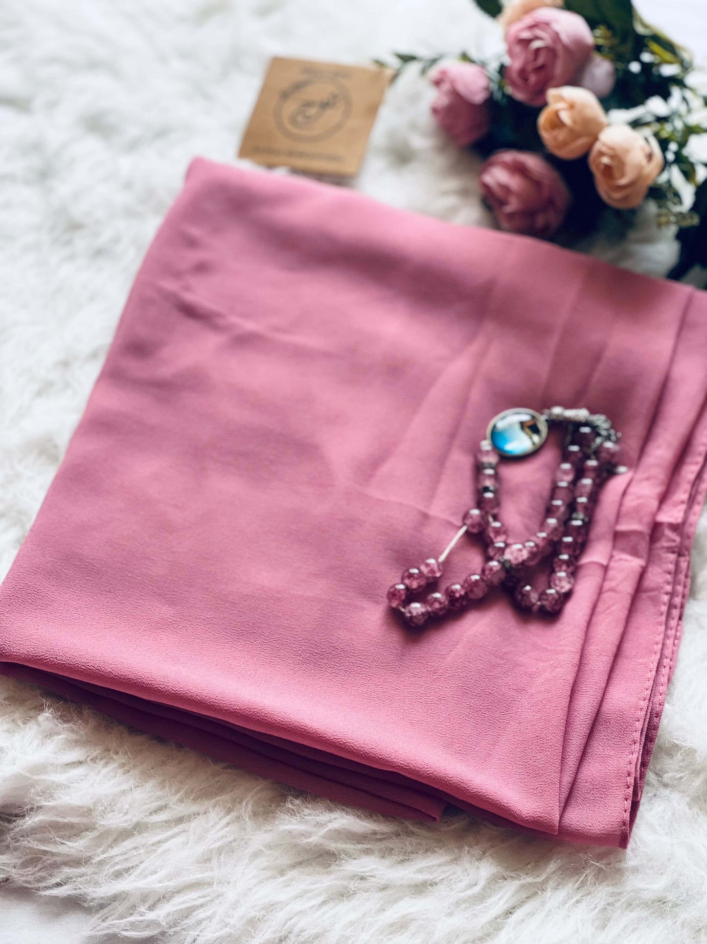 Plain Georgette - Flamingo