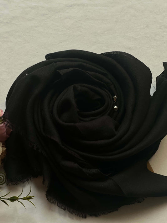 Turkish Lawn Hijab - Black