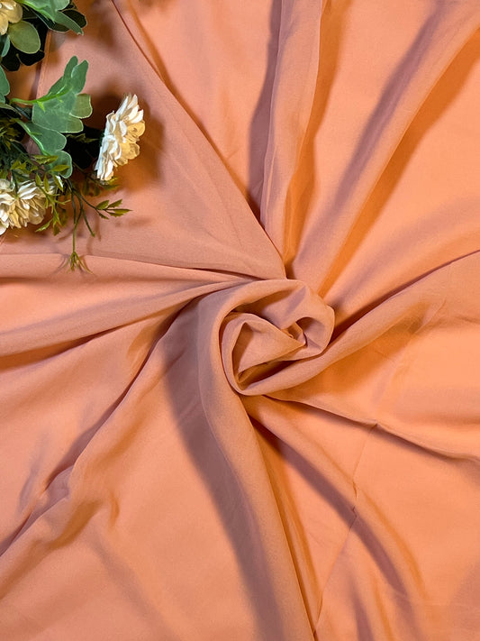 Plain Georgette - Peach