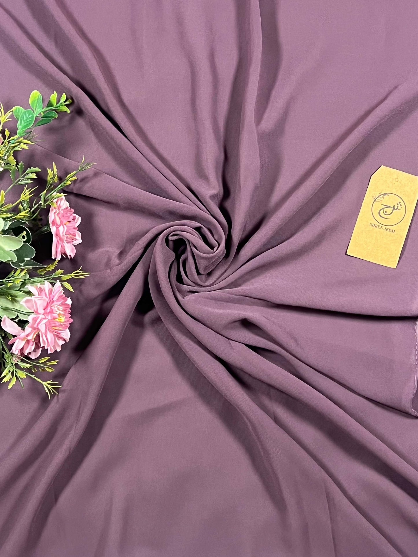 Plain Georgette - Mauve