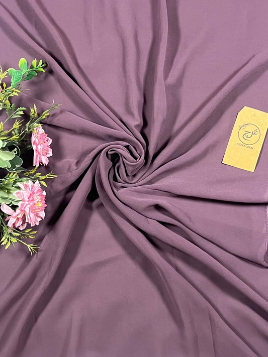 Plain Georgette - Mauve