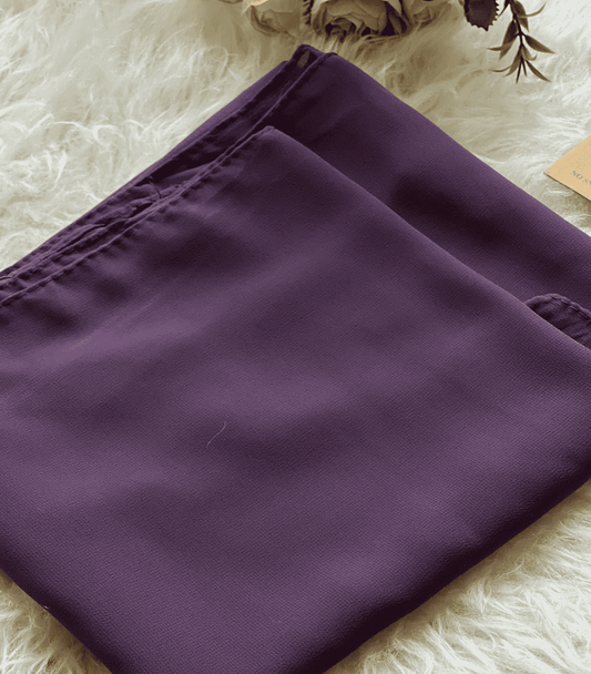 Plain Georgette - Matte Purple