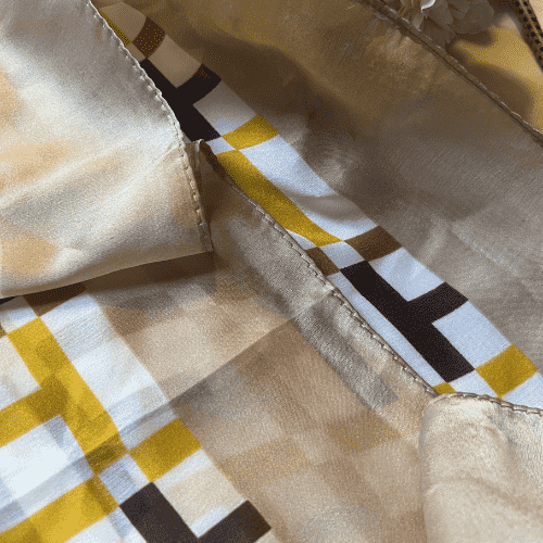 Printed Silk Scarf Autumn Hues