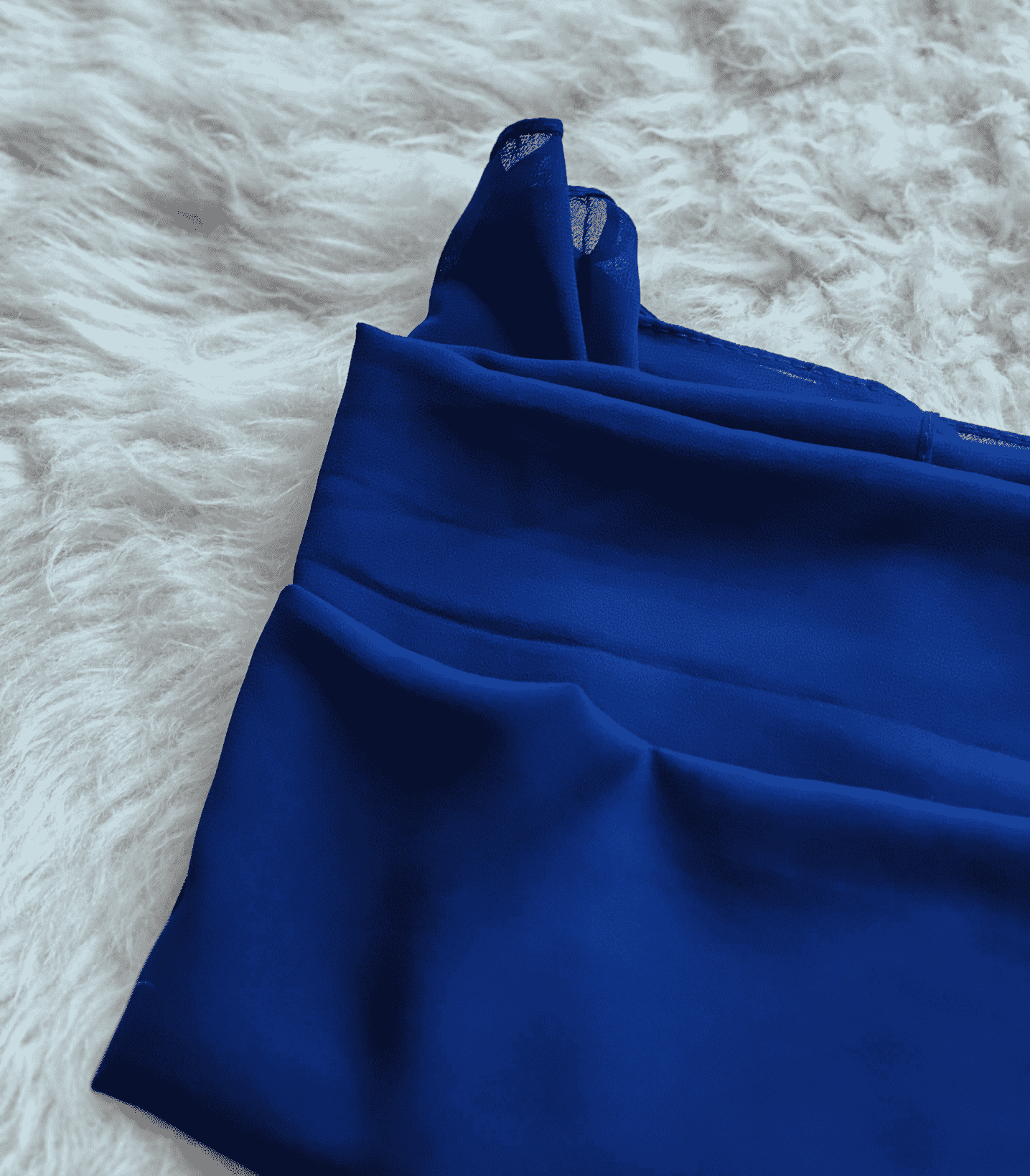 Plain Georgette - Cornflower Blue