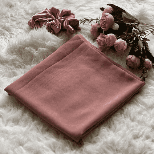 Plain Georgette - Peach Blossom