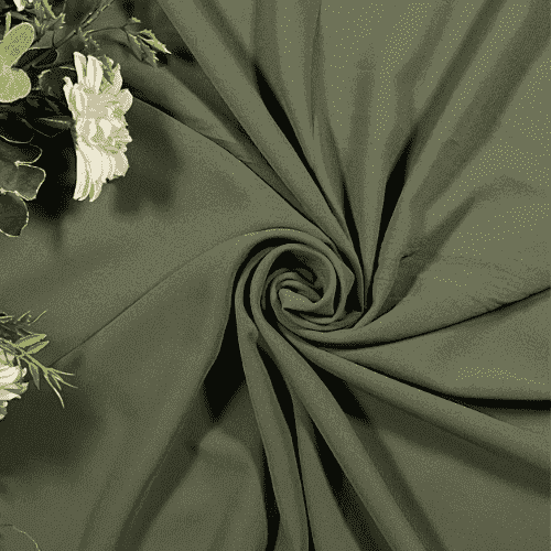 Plain Georgette - Russian Green