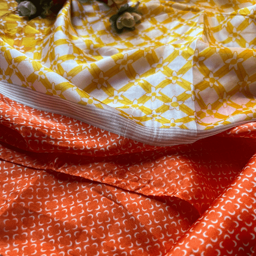 Printed Silk Sunny Blooms