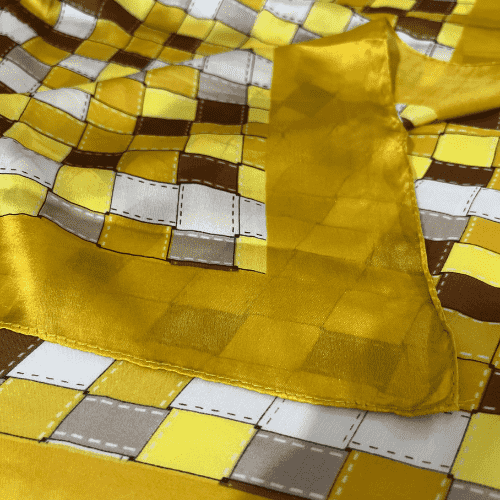Printed Silk Sunset Grid