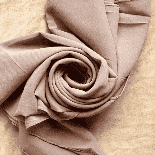 Plain Georgette - Tawny Brown