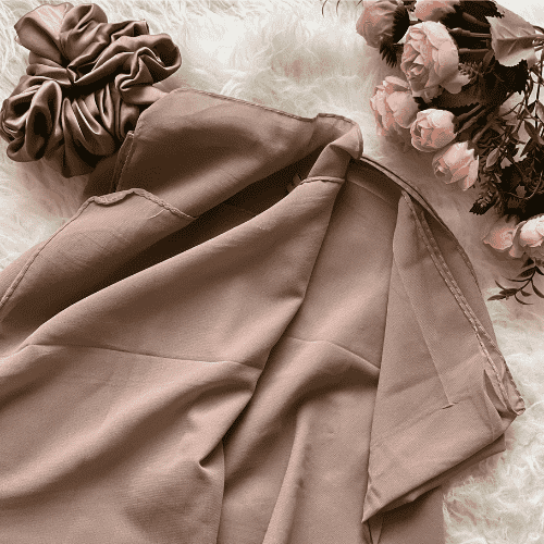 Plain Georgette - Tawny Brown