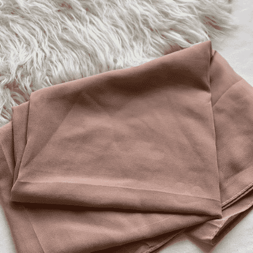 Plain Georgette - Tawny Brown