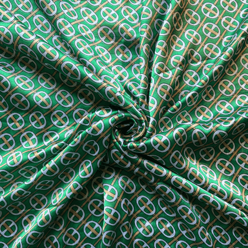 Printed Silk Vibrant Echoes