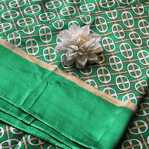 Printed Silk Vibrant Echoes